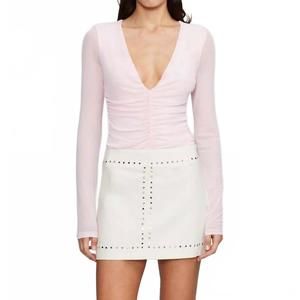 NEW OWNLEY mia sheer bodysuit in blush